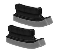 TOYANDONA Spazzola per Pulizia Barba Curva Ergonomica in Plastica e Spugna Nera 2 Pezzi per Uso Domestico e Viaggi Funzione Riutilizzabile e Delicata sulla Pelle
