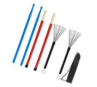 TOYANDONA Spazzole per Batteria in Filo Set Bacchette per Batteria con Nylon Accessori per Strumenti Musicali di Percussioni Parte Strumenti Bacchetta Musicale per Studenti Pratica e Comoda