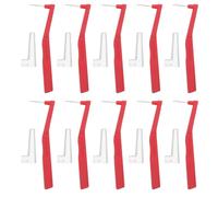 TOYANDONA Spazzolini Interdentali a Forma di L per Apparecchi, 10 Pezzi, Setole Ultra Morbide, Plastica, Pulizia Dentale per Spazi Stretti