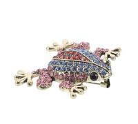 TOYANDONA Spilla a Forma di Rana con Strass e Smalto, Mini Spilla Cartone Animato per Donne e Ragazze, Accessorio Elegante per Abiti, Sciarpe e Scialli, per Feste, Lavoro e Viaggi