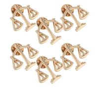TOYANDONA Spilla da Bavero Spille da Camicia e Cappotto in Metallo 6 Pezzi Eleganti Bilancia della Giustizia Accessori Distintivi per Uomo e Donna per Avvocati in Ufficio e Feste