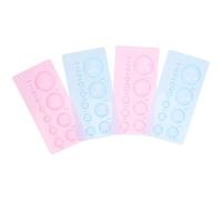 TOYANDONA Stampo per Quilling di Carta 3D a Mezza Sfera 4 Pezzi in Plastica ABS, Strumento per Lavori Artigianali Fai da Te, Formato Vasi e Forme Tridimensionali, Leggero e Portatile