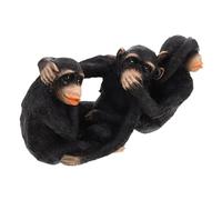 TOYANDONA Statua Scimmia Resina Tre Verità Decorativa Figurine Vedi Senti Parla No Male per Casa Ufficio Soggiorno Decorazioni Artistici Desktop con Dettagli Artigianali