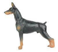 TOYANDONA Statuetta di Cane Selvatico in Plastica Nera, Figurina Animale Realistica, Giocattolo Educativo e Decorazione per Cameretta