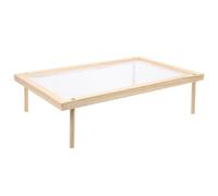 TOYANDONA Stendino in Legno per Pasta e Verdure Supporto Asciuga Spaghetti con Gambe Antiscivolo e Rete Traspirante Asciugatrice Cucina per Pasta Secca senza Attaccarsi Struttura Singola