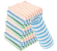 TOYANDONA Strofinacci per Lavare i Piatti in Microfibra 10 Pezzi Lavabili Assorbenti per Cucina Panni la Pulizia Multifunzione Uso Quotidiano Casa e Lavandino Colore Casuale