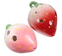 TOYANDONA Strumento Ocarina A 6 Fori A Forma Di Fragola Ocarine Per Bambini Strumento A Fiato Per Esercitarsi Educativo Casuale