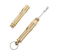 TOYANDONA Strumento per Annodare Lenza da Pesca a Doppio Ago Gancio Curvo Rame Oro per Pesca in Acqua Dolce Accessorio per Legare Nodi