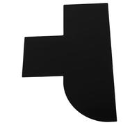 TOYANDONA Strumento per Progettare il Contorno Frontale dei Capelli in Pvc Nero Taglio Preciso e Facile da Pulire per Uso Domestico e Barberie, per Modellare la Barba
