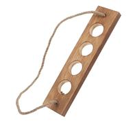 TOYANDONA Supporto in Legno Rustico per Piante Provette di Vetro a Forma di Test Tube, Stazione di Propagazione Creativa per Fiori e Piante da Ufficio