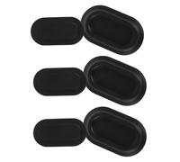 TOYANDONA Supporto Magnetico da Parete per Telecomando Tv, Set da 3 Pezzi Base Autoadesiva in Silicone, Organizer Remoto per Camera da Letto, Ufficio e Soggiorno, Colore Nero