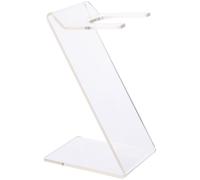 TOYANDONA Supporto per Asciugacapelli Multifunzione in Vetro Trasparente Espositore e Portaoggetti per Strumenti di Styling Chioma da Bagno e Salone Rastrelliera Pratica e Solida per