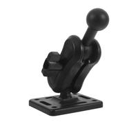TOYANDONA Supporto per Cellulare da Auto con Base Quadrata, Plastica Nera, Snodi Rotanti a 360 Gradi, Attacco a Vite, Compatibile con Camion e Auto, Sfera da 17mm