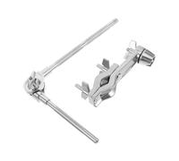 TOYANDONA Supporto per Cowbell Compatibile con Vari Dimensioni Braccio Estensibile Corto per Batteria Staffa per Rack Strumenti Percussione Accessorio Resistente e Portatile