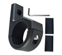 TOYANDONA Supporto per Faro Anteriore Moto in Abs Nero Morsetto Sicuro per Manubrio e Tubi, Previene Vibrazioni, per Accessori Motociclista