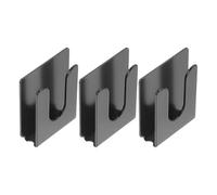 TOYANDONA Supporto per Microfono Cb Auto e Moto in Metallo e Plastica Clip Antiurto a 3 Pezzi Fissaggio Saldo per Microfoni Radio Portatili per Viaggi e Uso Veicolare