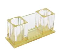 TOYANDONA Supporto per Microfono Slot in Acrilico Base da Tavolo per Microfono Wireless Supporto Stabile e Compatto per Ktv e Casa