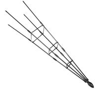 TOYANDONA Supporto per Piante Rampicanti in Metallo, Traliccio da Giardino 120cm Struttura Triangolare Rinforzata, per Piante da Esterno e Vasi, Resistente a Vento e Intemperie