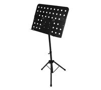 TOYANDONA Supporto per Spartiti Pieghevole Portatile con Altezza Regolabile Leggero e Durevole per Pianoforte Chitarra e Banda Design con Note Musicali Nere per Musicisti Live