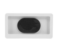 TOYANDONA Supporto per Telefono da Doccia Bianco, ABS PET | Montaggio a Parete, Design Apri e Chiudi, Scorrimento dello Schermo, per Bagno e Cucina