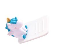 TOYANDONA Supporto per Telefono Tocco Morbido e Protezione Occhi Unicorno 2 Pezzi in Plastica Blu Decorazione Creativa per Casa e Ufficio