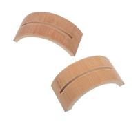 TOYANDONA Supporto per Ventaglio Rotondo in bambù 2 Pezzi, Porta-ventaglio Decorativo in Stile Cinese retrò, Base Espositore per Ventilatori, Arredamento la Casa