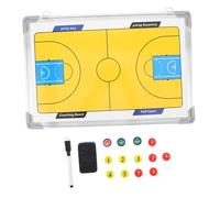TOYANDONA Tabellone Allenatore Basket con Cornice in Alluminio Superficie Liscia per Segnare e Cancellare Facilmente Tavoletta Portatile per Allenamenti Partite e Analisi