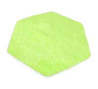 TOYANDONA Tappeto per Box Esagonale Morbido in Velluto Verde 120x140 Cm da Interno, Tappeto da Gioco Soffice per Cameretta, Adatto per Attività Ludiche e Relax al Chiuso