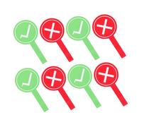 TOYANDONA Tavolette Risposta Sì o No Riutilizzabili per Votazione Interattiva, Leggere e Portatili, per Attività in iochi di Gruppo e Feste, 8 Pezzi