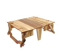 TOYANDONA Tavolo da Picnic in Legno con Cestino Portaoggetti Tavolo Portatile per Esterno e Facile da Montare e Leggero per e Picnic