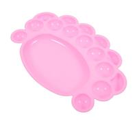 TOYANDONA Tavolozza per Pittura in Plastica Rosa a Forma di Piede, Multifunzionale per Miscelare e Sfumare Acquerelli, Gouache e Acrilici, per Giovani Artisti e Pittura Creativa