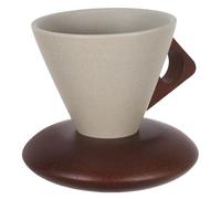 TOYANDONA Tazza da Caffè in Gres Rustico 250ml, Stile Americano Creativo | Forma a Imbuto, Texture Ceramica Grezza, Facile da Pulire, per Casa e Bar, Gusto Vintage Artistico