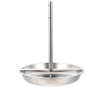 TOYANDONA Teglia per Arrosti Vassoio per Grigliare Tacchino e Pollame Supporto Verticale 24 Cm in Acciaio Inox Utensile per Arrosti in Forno e Barbecue per Pollo e Tacchino per Grigliate