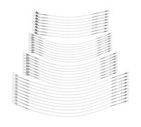 TOYANDONA Terminali da Pesca con Girelle in Filo D’Acciaio Anti-morso 80 Pezzi Set Multisize 15-30cm per Pesca in Acqua Dolci e Salata Accessori Resistenti per Esche Artificiali e