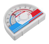 TOYANDONA Termometro e Quadrante Facile da Leggere Misurazione Temperatura Accurata ad Alta Precisione Design Doppio, Materiale Plastico e Metallo per Interno ed Esterno per Casa e