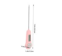 TOYANDONA Termometro per Alimenti con Portatile Rosa Misuratore Temperatura Liquidi e Solidii Display LCD Facile Lettura per Carne Dolci e Olio Strumento Preciso per Cucina