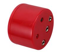 TOYANDONA Tester di Scherma Rotondo in Plastica e Rame per Épée e Punta | Controllo Continuità Elettrica, Uso Semplice, Verifiche Rapide in Gara e Preparazione, Colore Rosso