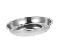 TOYANDONA Tondo in Inossidabile 24cm Per Banchetti Vassoio Per Cottura a Vapore e Barbecue Resistente e Pratico Per Frutta e Snack Per Ristoranti e