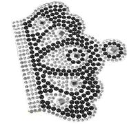 TOYANDONA Toppa Glitterata per Abbigliamento Applicazione Corona di Strass, Patch da Stirare per Riparare Vestiti, Accessorio Fai da Te per Decorazioni Nozze e Abbigliamento