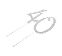 TOYANDONA Topper per Torta Anni con Strass Decorazione Riutilizzabile e Stabile per Compleanni e Anniversari Inserimento Facile e Design Lussuoso con Brillantini