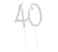 TOYANDONA Topper per Torta Anni con Strass Scintillanti Decorazione Elegante per Compleanni e Anniversari Inserto Cake Topper Facile da Fissare