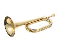 TOYANDONA Tromba D'epoca Strumenti Guerra Trombe Musicale Strumento Tamburellare Giocare Tenore Casse Audio Tromba Per Banda Scolastica Tromba Per Orchestra Rame Golden