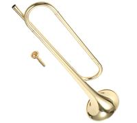 TOYANDONA Tromba in Ottone Si Bemolle per Studenti e Principianti, Strumento Musicale, Tromba Pratica e Sicura per Esibizioni Scolastiche e Bande Giovanili