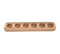 TOYANDONA Vassoio Porta Uova in Legno Robusto e Sicuro 6 Scomparti Design Elegante e Semplice la Conservazione Domestica delle Uova