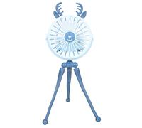 TOYANDONA Ventilatore Forma di Polpo Portatile Piccolo per Scrivania Ventilatore per Passeggino Batteria Ricaricabile e Connessione USB