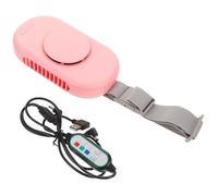 TOYANDONA Ventilatore Refrigerante Portatile da Cintura in Plastico Rosa Potente Raffreddamento e Facile Operazione, per Vacanze Estive e Campeggio