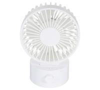 TOYANDONA Ventilatore USB Portatile da Tavolo Oscillante, Mini Ventilatore in Plastica Bianca con Impugnatura, per Rinfrescare Durante lo Sport e All'aperto
