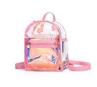 TOYANDONA Zaino Casual Ragazze Rosa Dazzling Borsa Pratica da Viaggio con Zip Leggero e Adatto per Scuola Shopping e Escursioni all Aperto