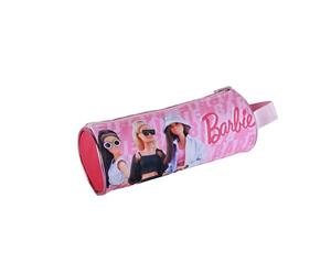 TOYBAGS Astuccio per scuola Barbie Astuccio con 1 scomparto - Design con manico laterale -interno foderato e chiusura a cerniera - 8 × 22 × 8 cm, multicolore, Astuccio scolastico con cerniera