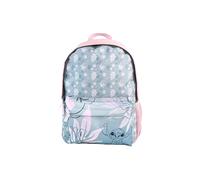 TOYBAGS Stitch Pink - Zaino scolastico con accessorio POM-POM, adattabile al carrello, schienale imbottito, scomparto portadocumenti, 42 x 31 x 13,5 cm, multicolore, M, casual, multicolore, M, Casual